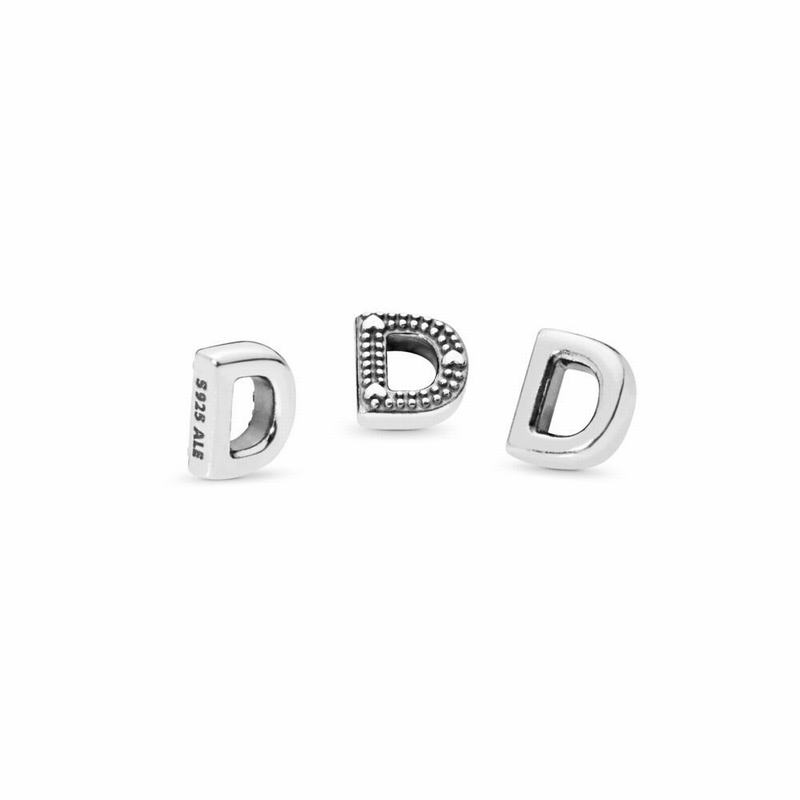 Pandora Letter D Petite Locket Charm NZ Sale, Sterling Silver (187234-GJE)